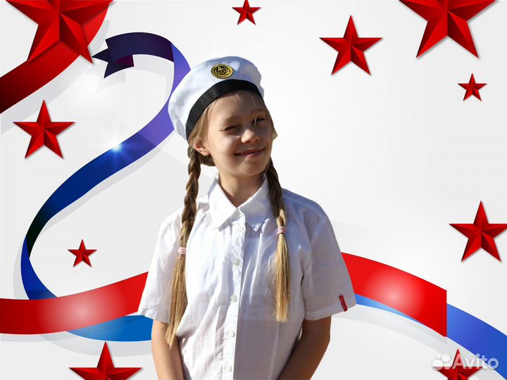 Детские береты, пилотки, бескозырки, гюйсы