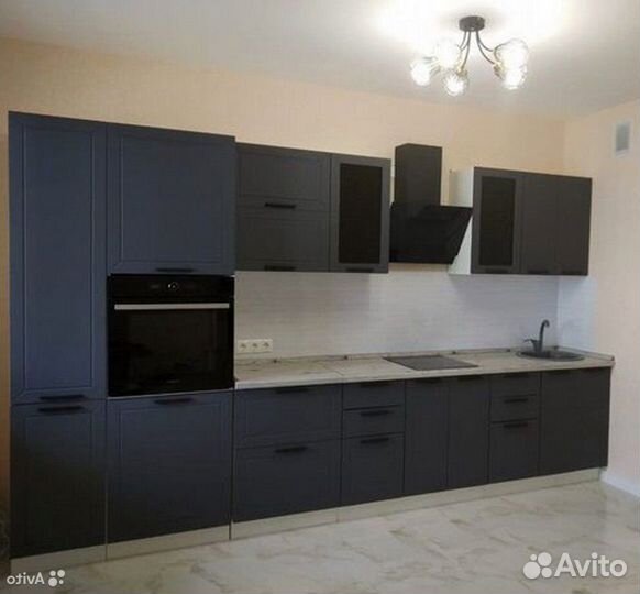 Кухня серая модульная новая