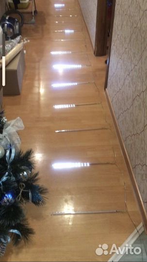 Гирлянда уличная тающие сосульки 3м