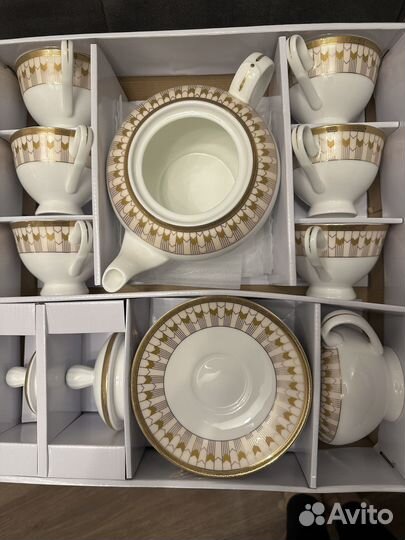 Сервиз чайный, фарфор оригинальный