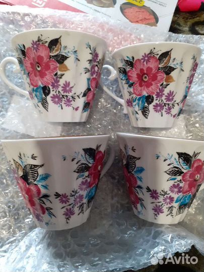 Хрусталь.Блюдо. Кружки лфз