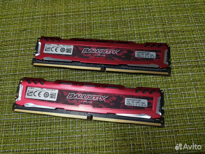 Оперативная память DDR4 8Гб Crucial Ballistix