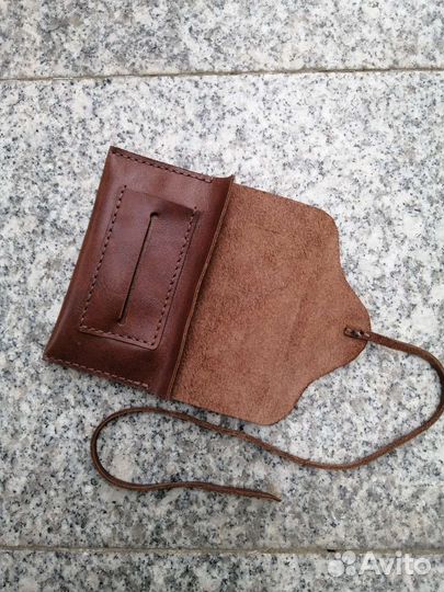 Кожаный кисет для табака и самокруток