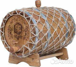 Бочка дубовая 20 л, краны, пробки, воск