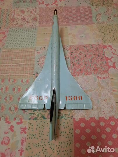 Игрушка самолет 70г. СССР алюминий