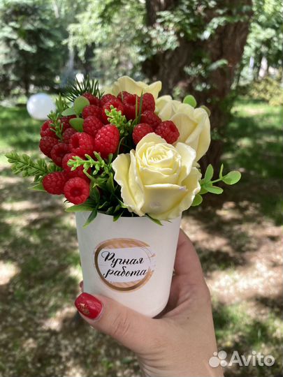 Мини букеты из мыла ручной работы