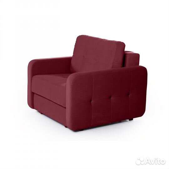 Karina-02 кресло-кровать велюр красный