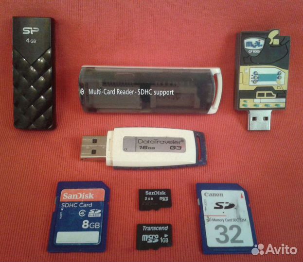USB-накопители/флешки,карты памяти,картридер