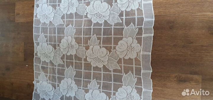 Тюль на кухню короткая