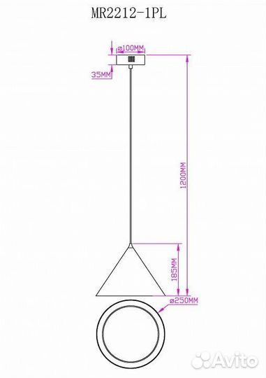 Подвесной светильник MyFar Maretta MR2212-1PL