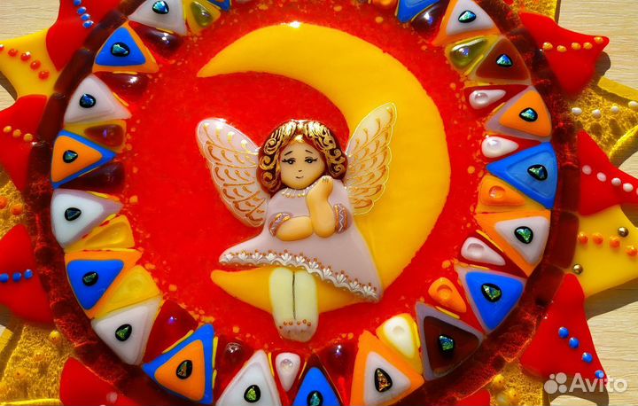 Панно настенное из стекла 