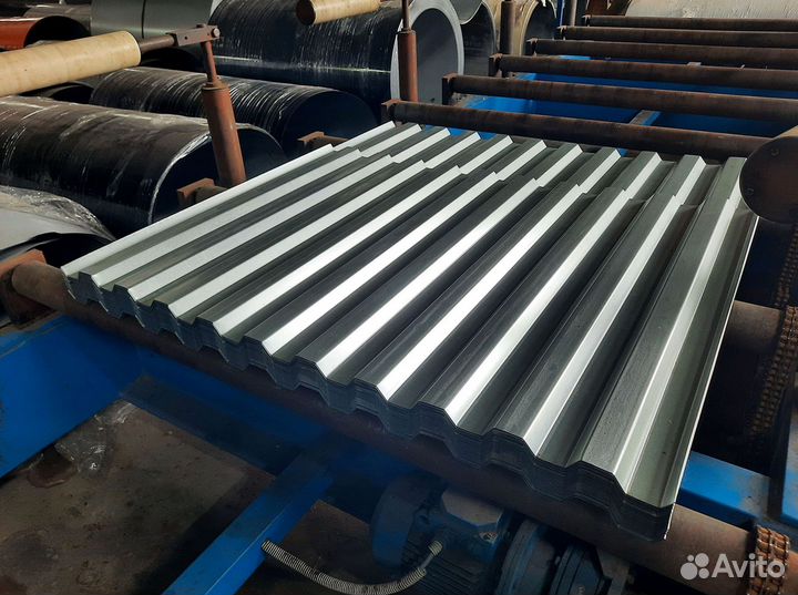 Профнастил оцинкованный окрашенный С-8 0,45х1150