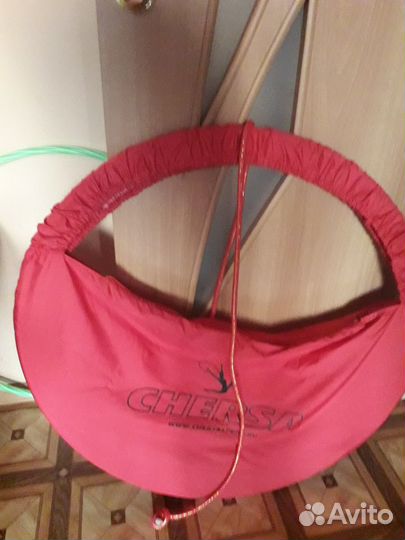 Обруч гимнастический, скакалка для девочки 6 лет