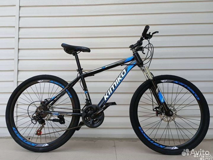 Скоростной велосипед Черно-синий новый