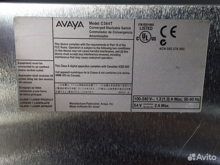 Коммутатор 48 портов + 2 SFP