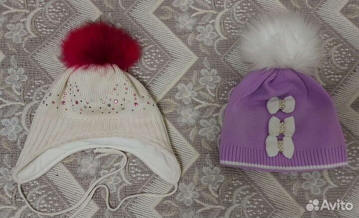 Шапка зимняя, осенняя, варежки