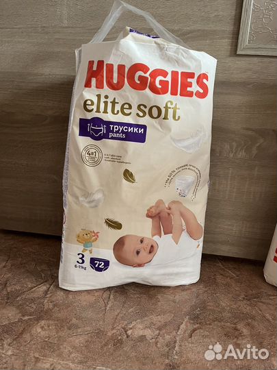 Подгузники huggies elite soft 3