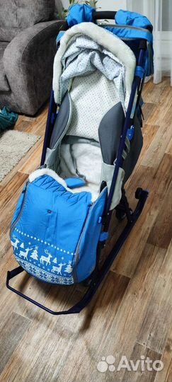 Детские санки коляска бу