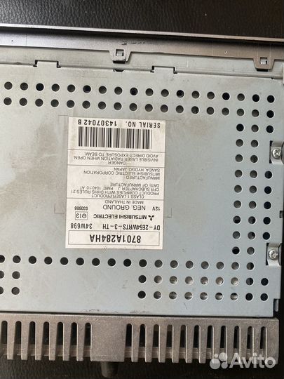 Магнитола штатная mitsubishi pajero