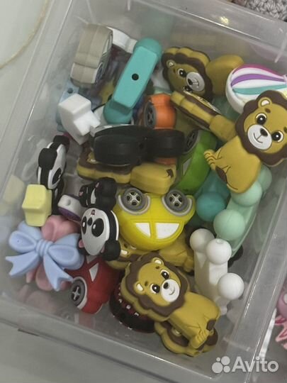 Огромный набор пищевой силикон деревянные бусы