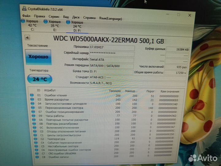 Жесткие диски 500гб