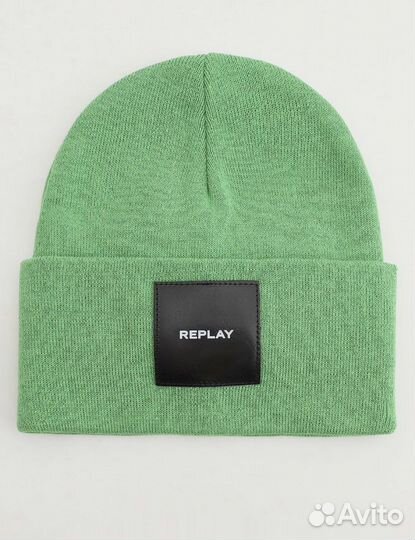 Replay.Green.Made in Italy.новая шапка. OneSize