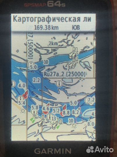 Карты до затопления Волги топографическая в Garmin