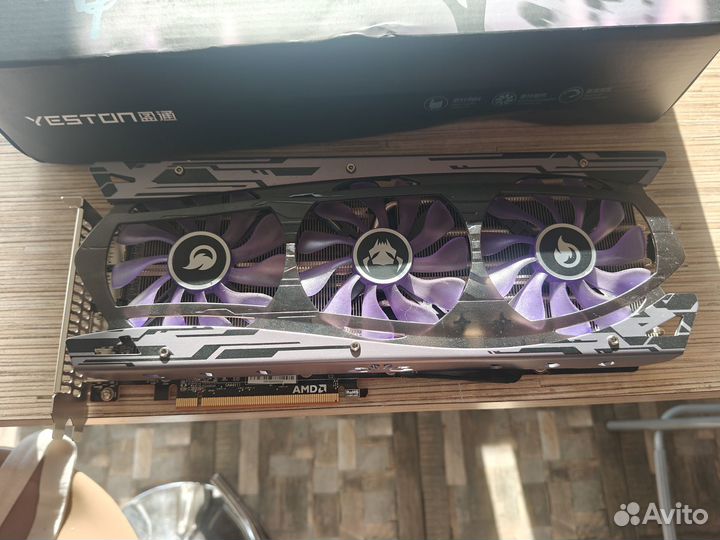 Yeston rx 6700 xt фиолетовая