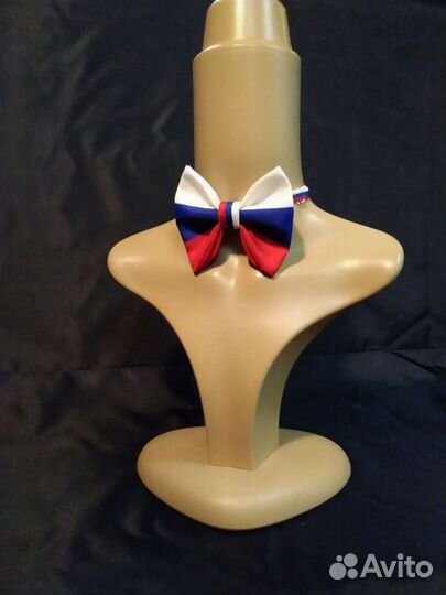 Галстук бабочка триколор