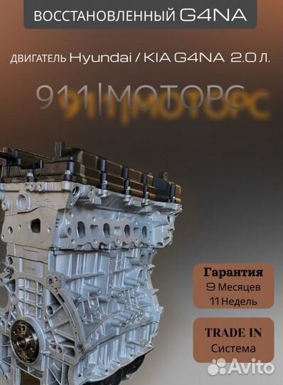 Двигатель G4NA 2.0 L Kia/Hyundai