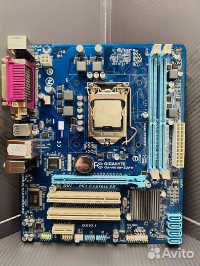 Материнская плата LGA 1155 Gigabyte GA-H61M-S2PV