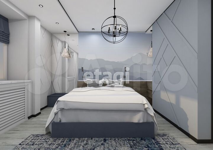 2-к. квартира, 59,8 м², 11/12 эт.