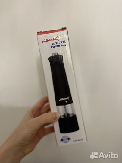 Мельница электрическая для специй черная новая