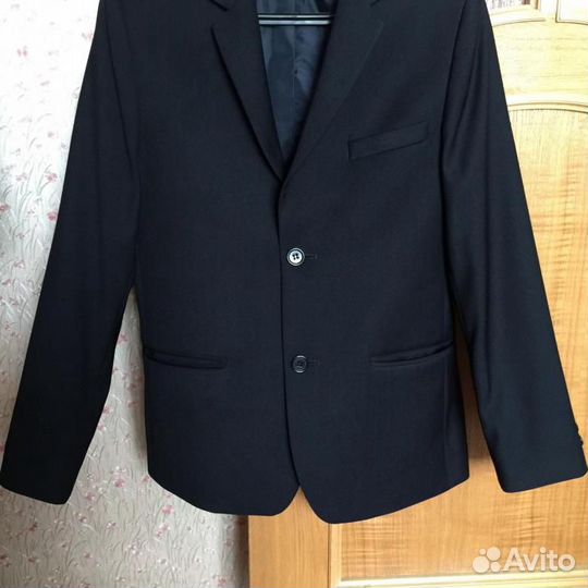 Пиджак школьн скайлэйк Призидент т/синий 46/170 бу