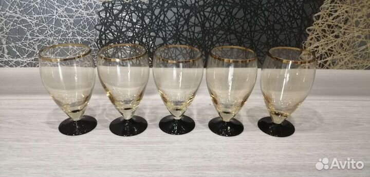 Фужеры цветное стекло