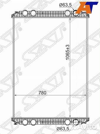 Радиатор freightliner columbia