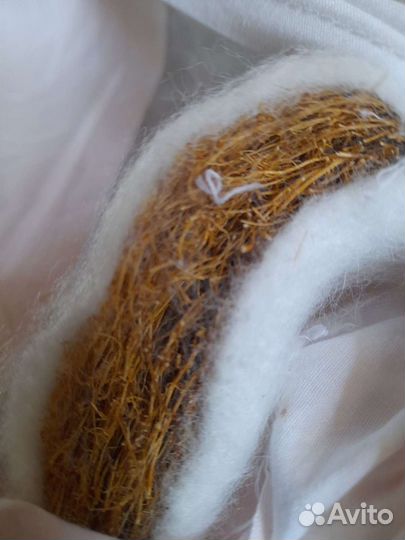 Матрасик в коляску ортопедический кокосовый