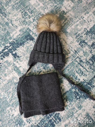 Шапка и снуд детский