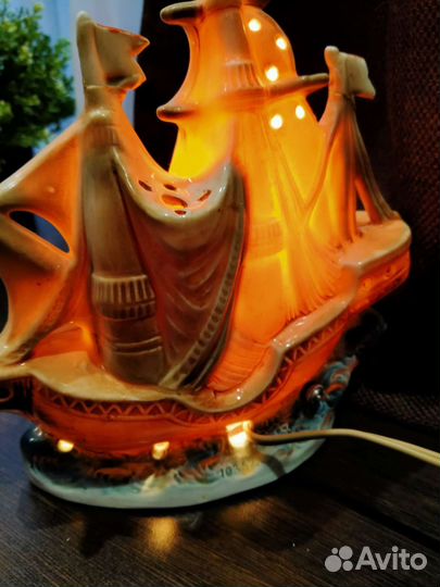 Фарфоровый светильник ночник гдр