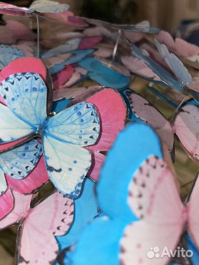 Букет из бабочек для гендер пати