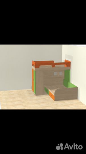 Детская двухэтажная кровать