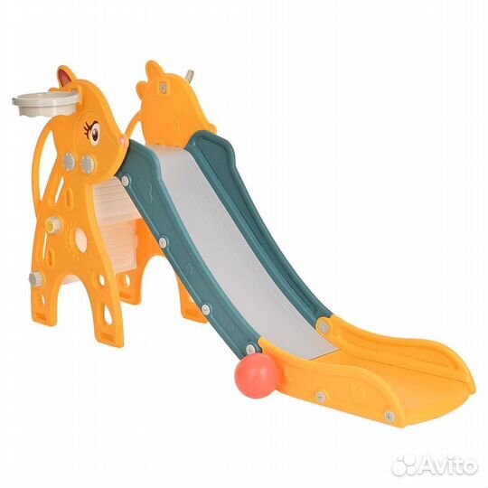 Горка Pituso «Бэмби» с баскетбольным кольцом