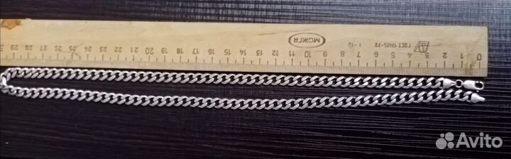 Мужская серебряная цепь