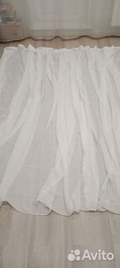 Тюль под лен 500х260см новый