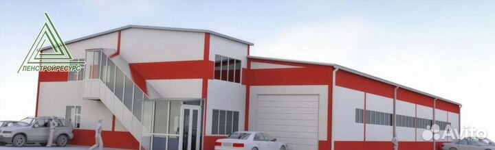 Прямостенный ангар под ключ. Проектирование