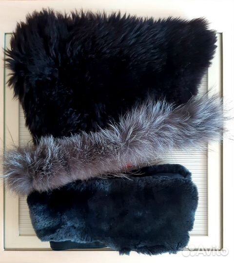 Воротники меховые лама, цигейка