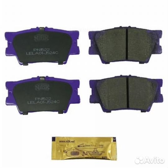 Nibk PN1522 Колодки тормозные дисковые зад