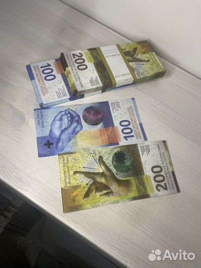 Щвейцарские франки, сувенирные деньги