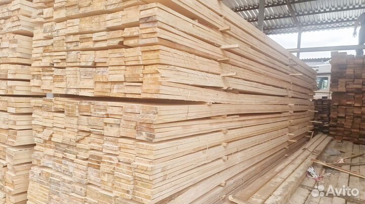 Доска обрезная 25х150х6000мм от производителя
