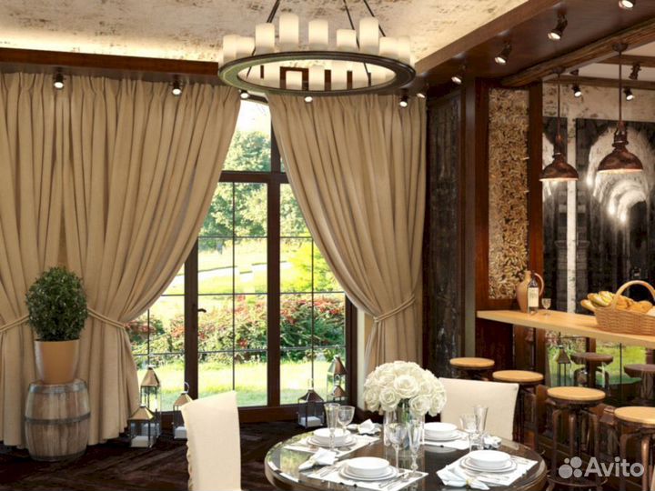 Шторы тюль для кафе и ресторанов